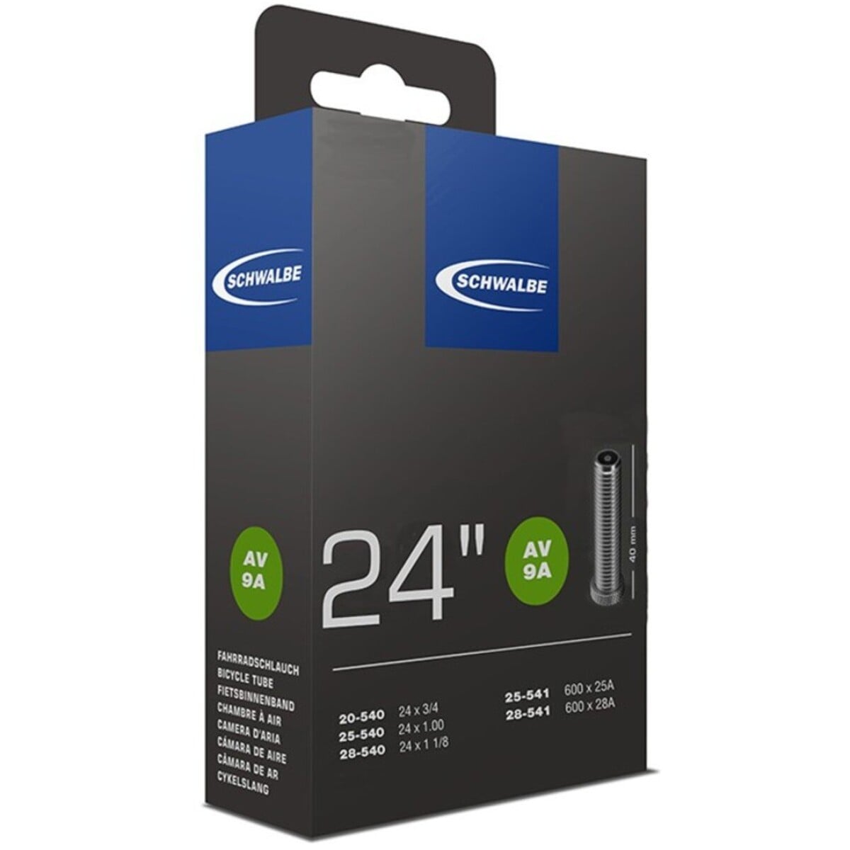 Image of Schwalbe Tube AV9A  24" 20/28-540/541 EK AGV 40mm