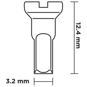 Image of SimWorks Hoshi Raw Brass Nipple 14g - 72 Pack