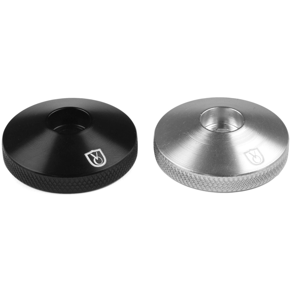 Image of Velo Orange Grand Cru Knurled Stem Cap Black