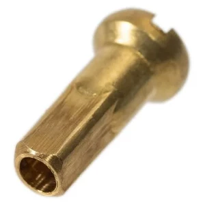 Image of SimWorks Hoshi Raw Brass Nipple 14g - 72 Pack