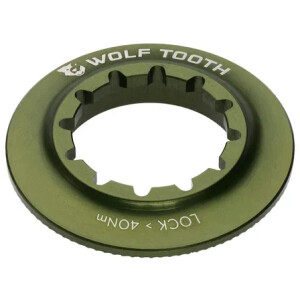Image of Wolf Tooth Centrelock Rotor Lockring Olive Internal