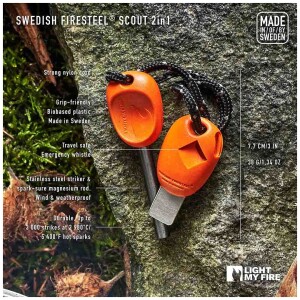 Image of Light My Fire Swedish Firesteel BIO Scout 2in1 - Rusty Orange