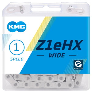 Image of KMC Z1 eHX 1/2" x 1/8" Single Speed Chain