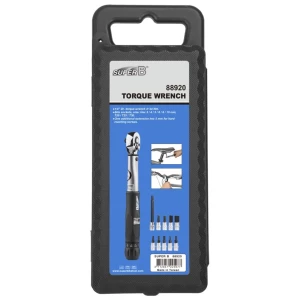 Image of Super B 1/4 Drive Torque Wrench Set 4-24 Nm Black Case