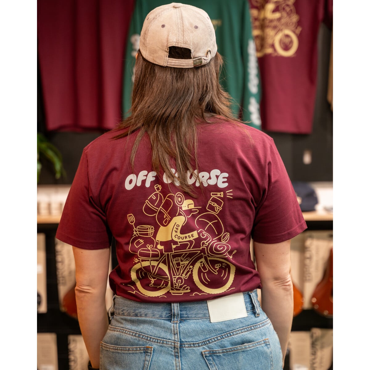 Image of Off Course Max Load T-Shirt Burgundy