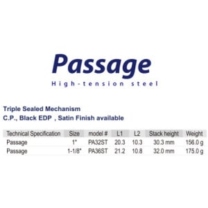 Image of Tange-Seiki Passage 1" Headset 26.4mm, Satin Silver