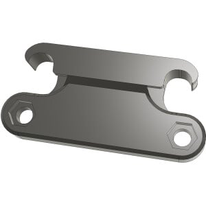 Image of Saddle Rail Rear Light Mount (for 50mm spaced rack mount lights)