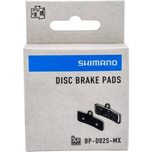 Image of Shimano D02S-MX Metal pad and spring with split pin (pair), for 4-piston calipers