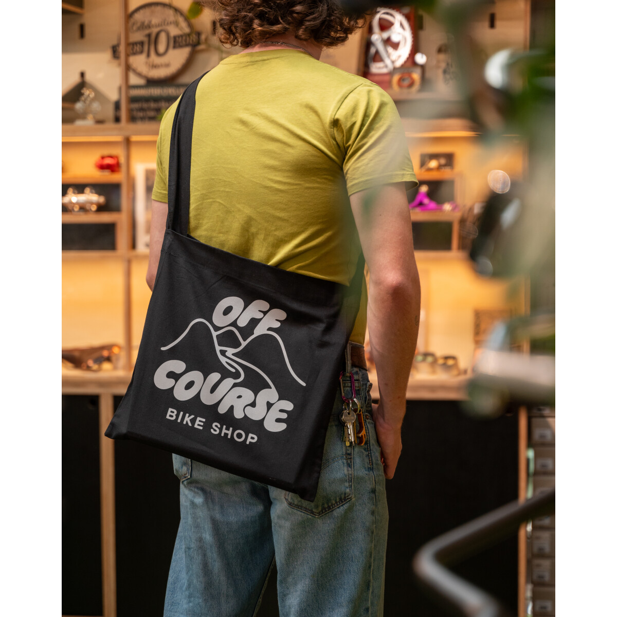 Image of Off Course Bike Shop Musette - Black/Reflective
