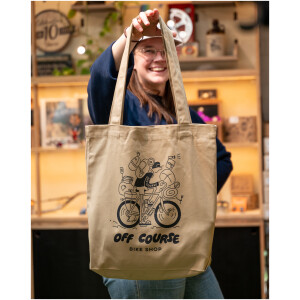Image of Off Course Bike Shop Max Load Canvas Tote - Khaki