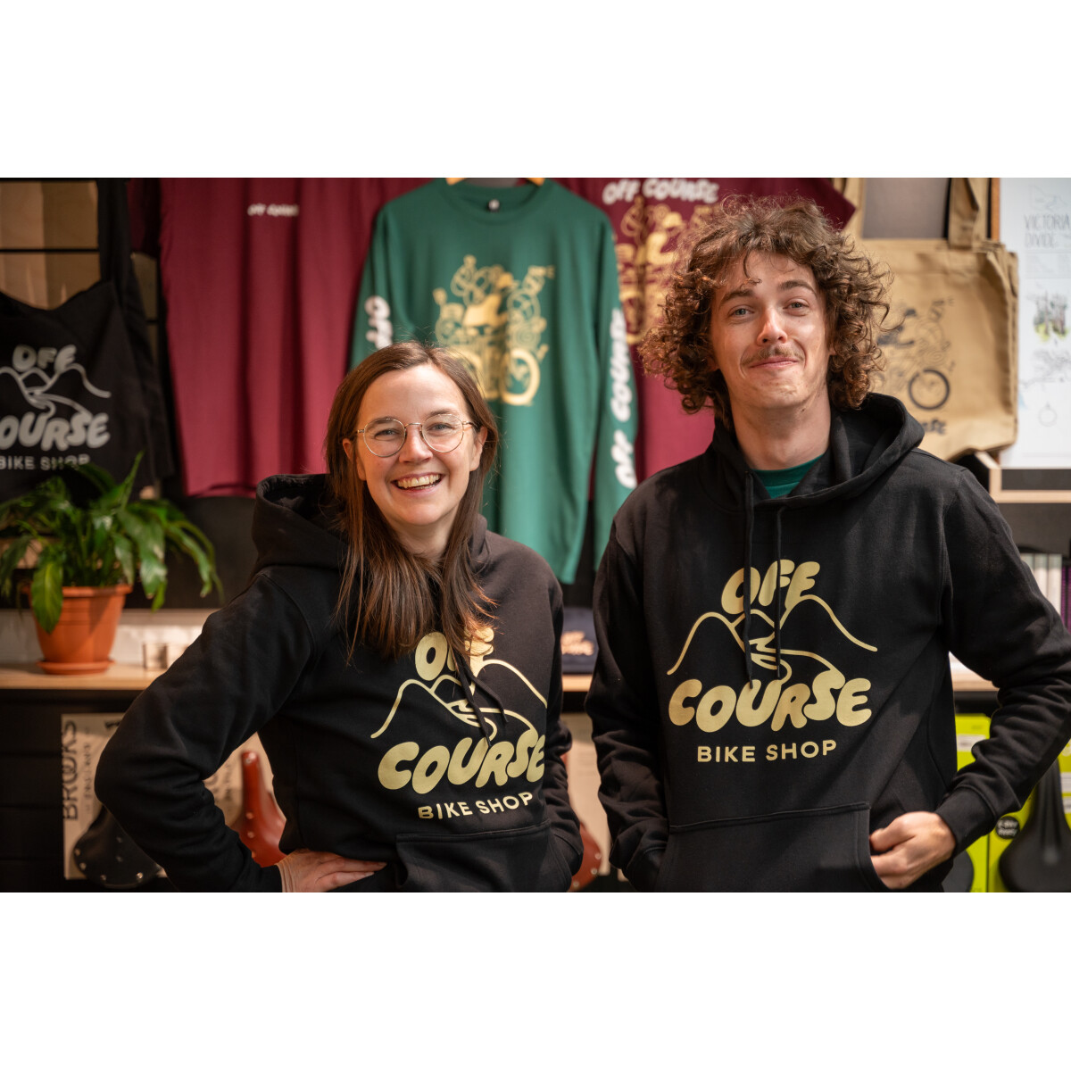 Image of Off Course Mountains Hoodie Black