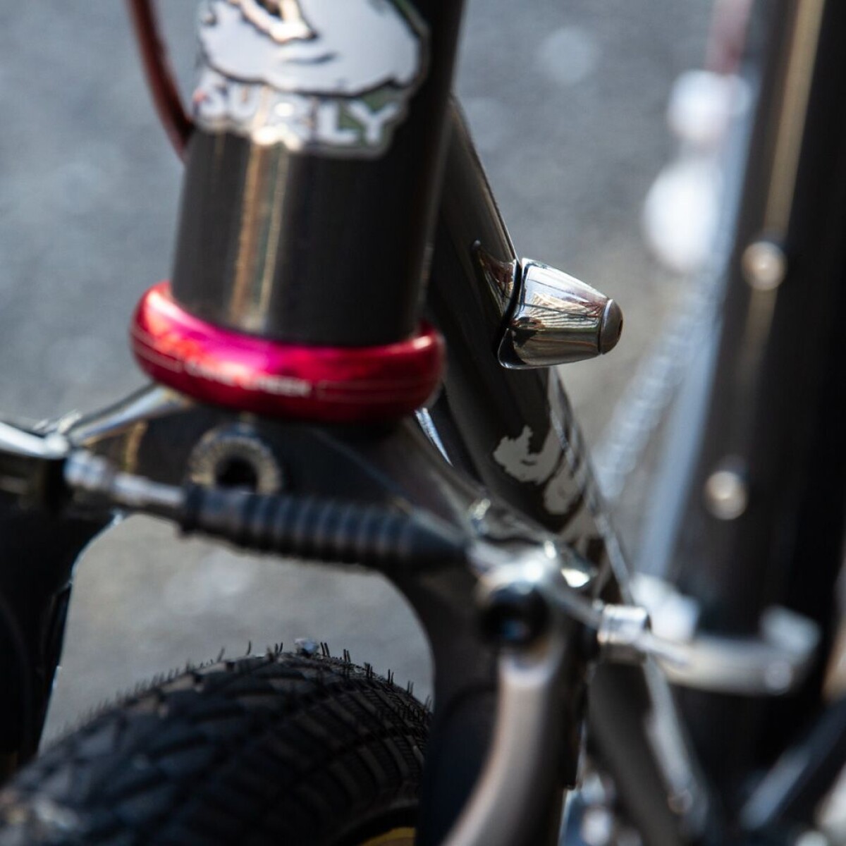 Image of Blue Lug Downtube Shift Boss Cover (single)