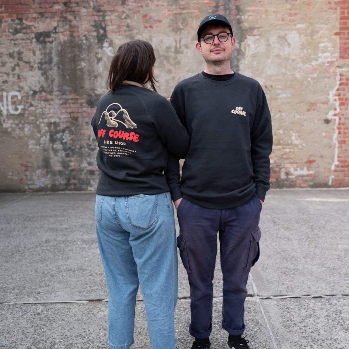 Off Course Merch Off Course Bike Shop Crewneck Jumper Charcoal | Off Course Bike Shop ...