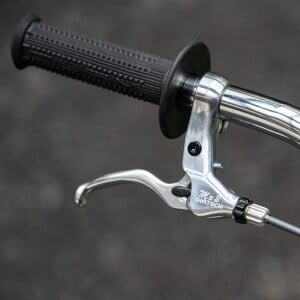 Image of Dia-Compe MX-2 Brake Levers Blue Lug Special - Polished Silver