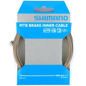 Image of Shimano Brake Cable Tandem MTB 1.6 x 3500mm Stainless