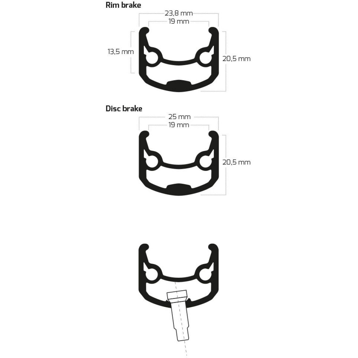 Image of Ryde Andra 30 26" Rim Black