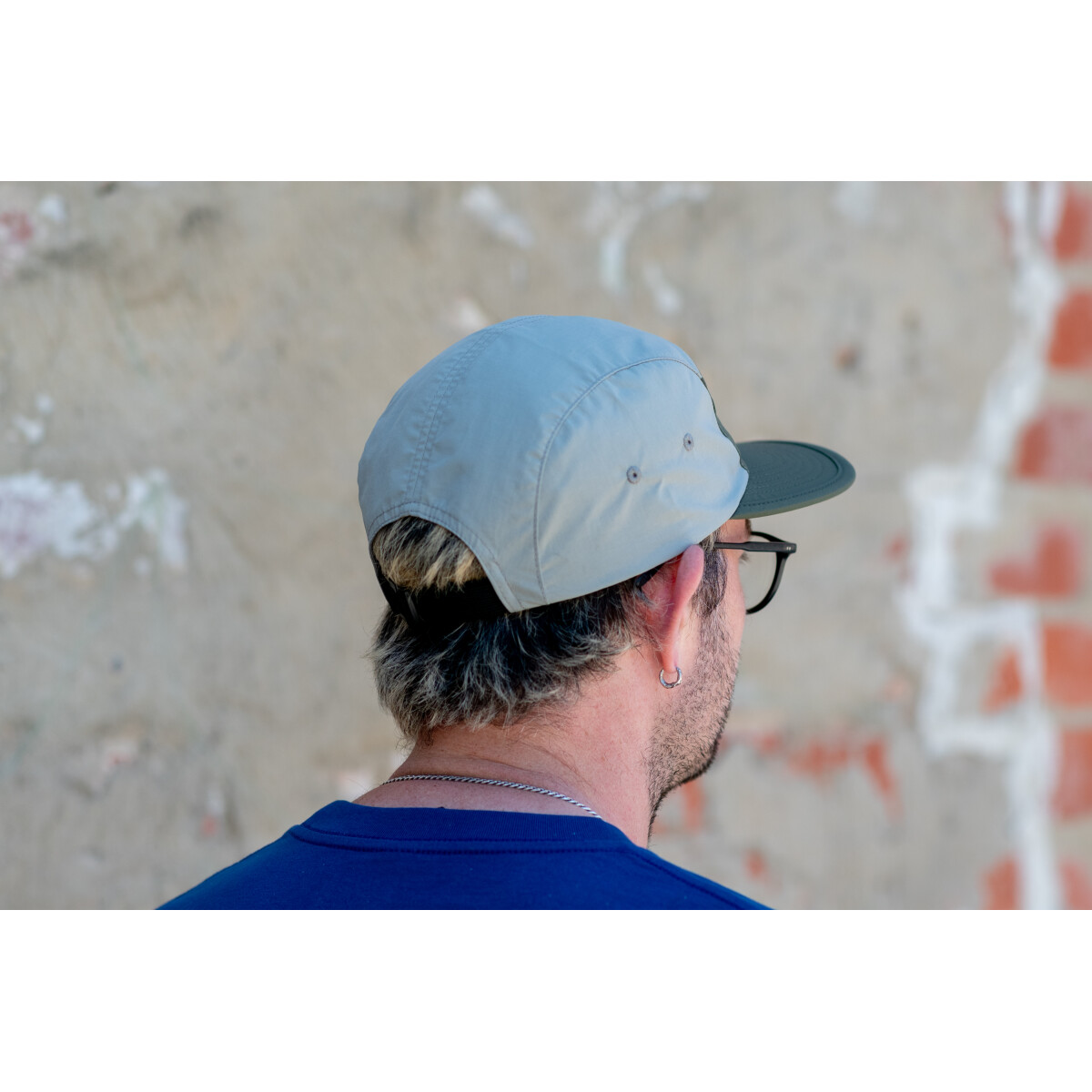 Image of Off Course Bike Shop Two-Tone Action Cap - Olive/Eucalyptus