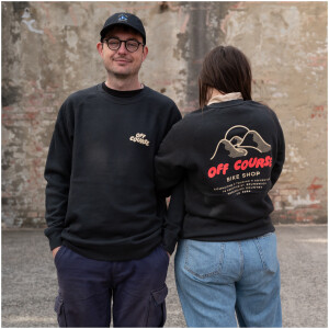 Image of Off Course Bike Shop Crewneck Jumper Charcoal