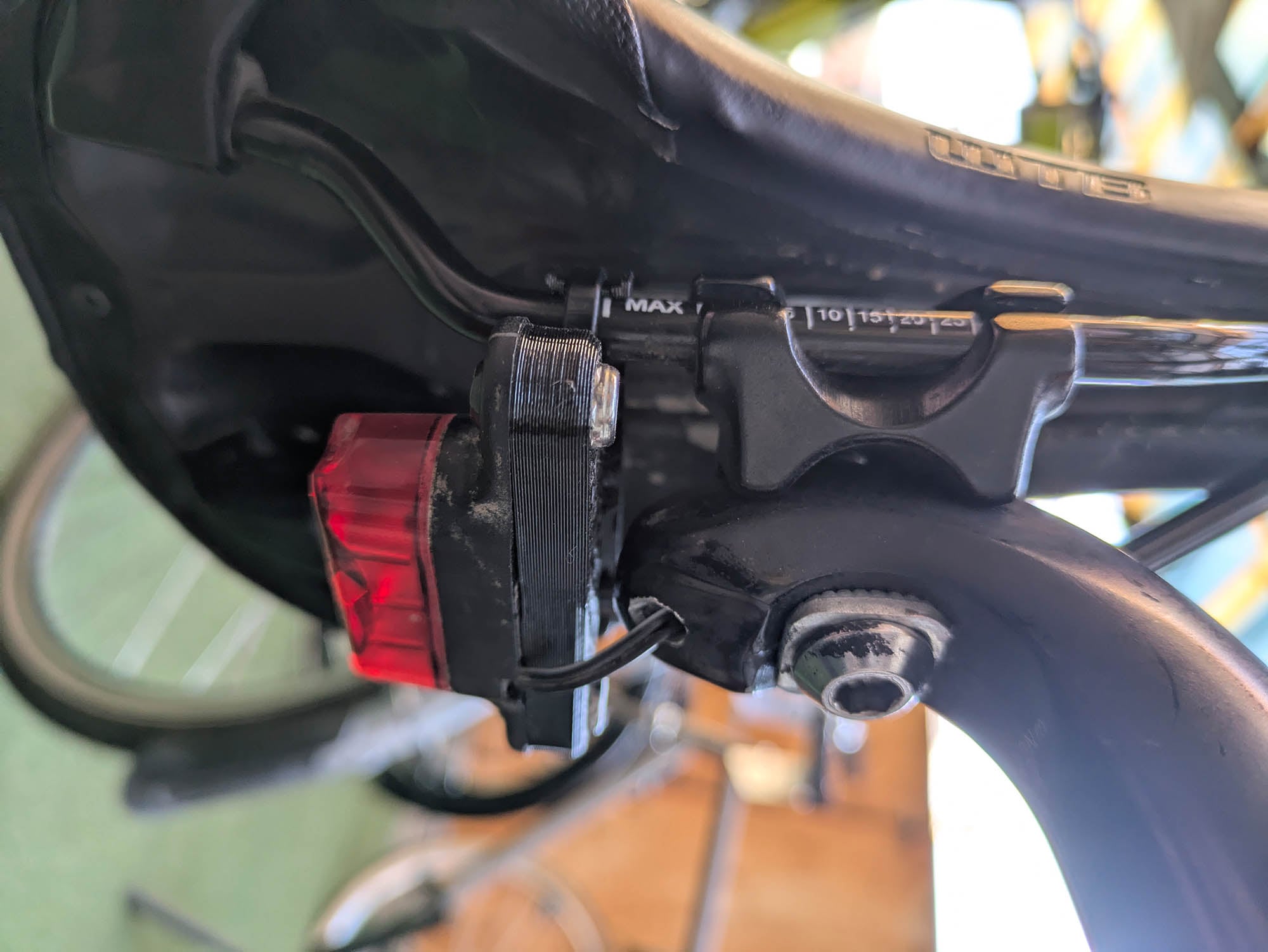 Bicycle Dynamo Bikepacking Rear Light Saddle Rail Rear Light Mount