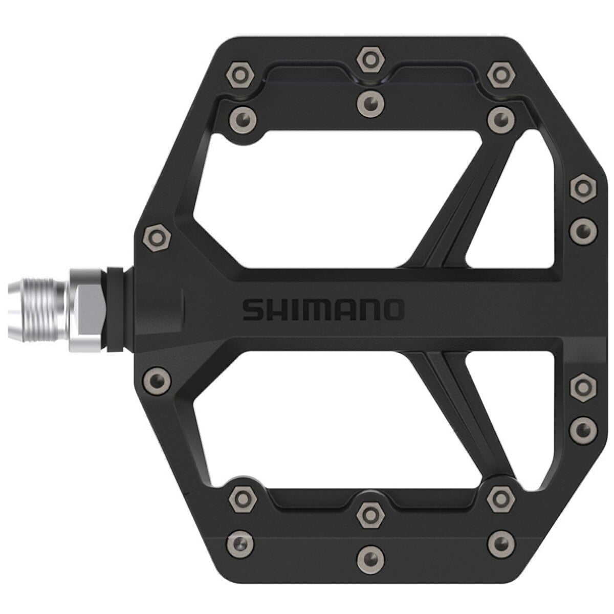 Image of Shimano GR400 Flat Platform Pedals Black