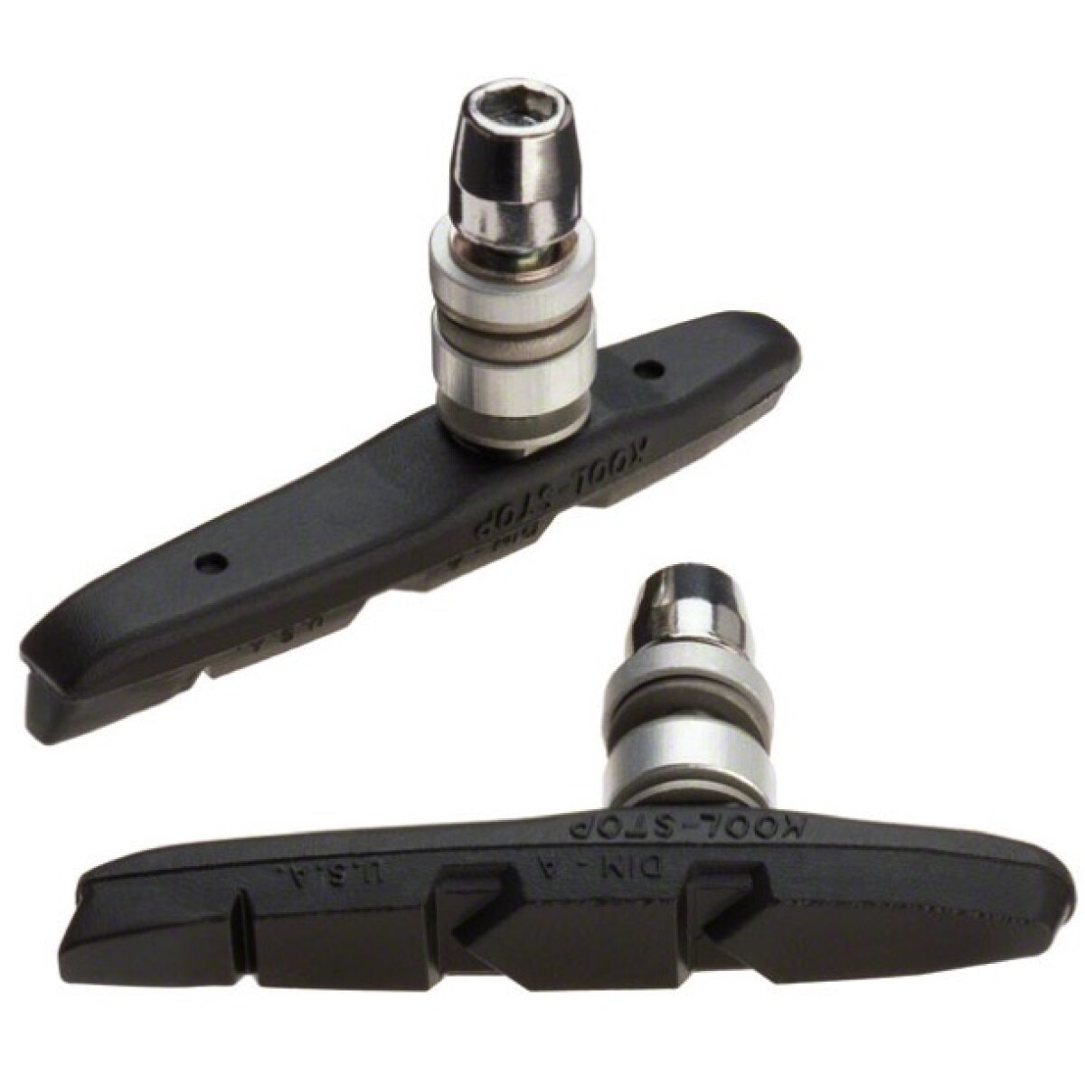 Image of Kool-Stop Thinline Brake Pads Threaded Black
