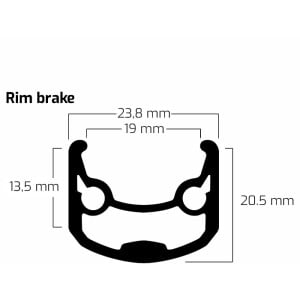 Image of Ryde Andra 30 700 Rim Silver 36h