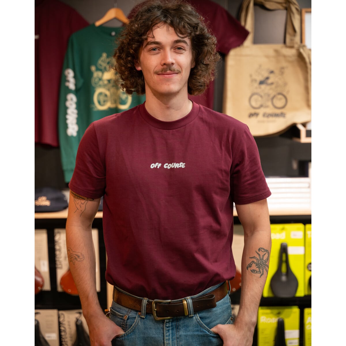 Image of Off Course Max Load T-Shirt Burgundy