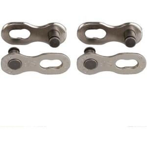 Image of KMC "Missinglink" Quick Chain Link 9 Speed Silver - Shimano & SRAM (2 Links)