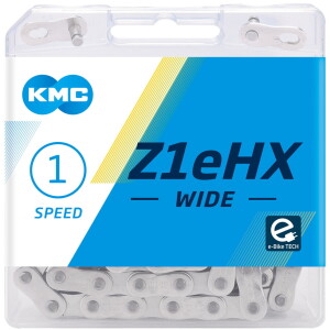 Image of KMC Z1 eHX 1/2" x 1/8" Single Speed Chain