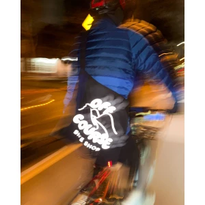 Image of Off Course Bike Shop Musette - Black/Reflective