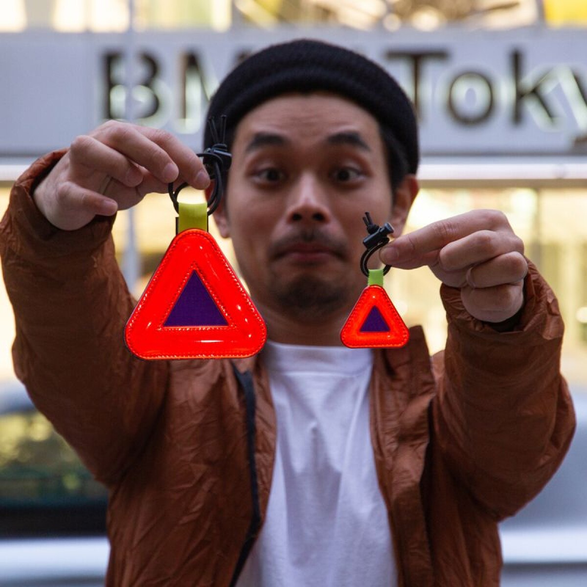 Blue Lug Reflective Mini Triangle - RANDOM Assorted Colours
