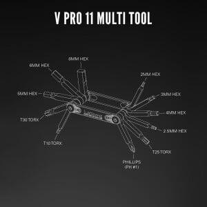 Image of Lezyne V PRO 11-Function Multi Tool Black