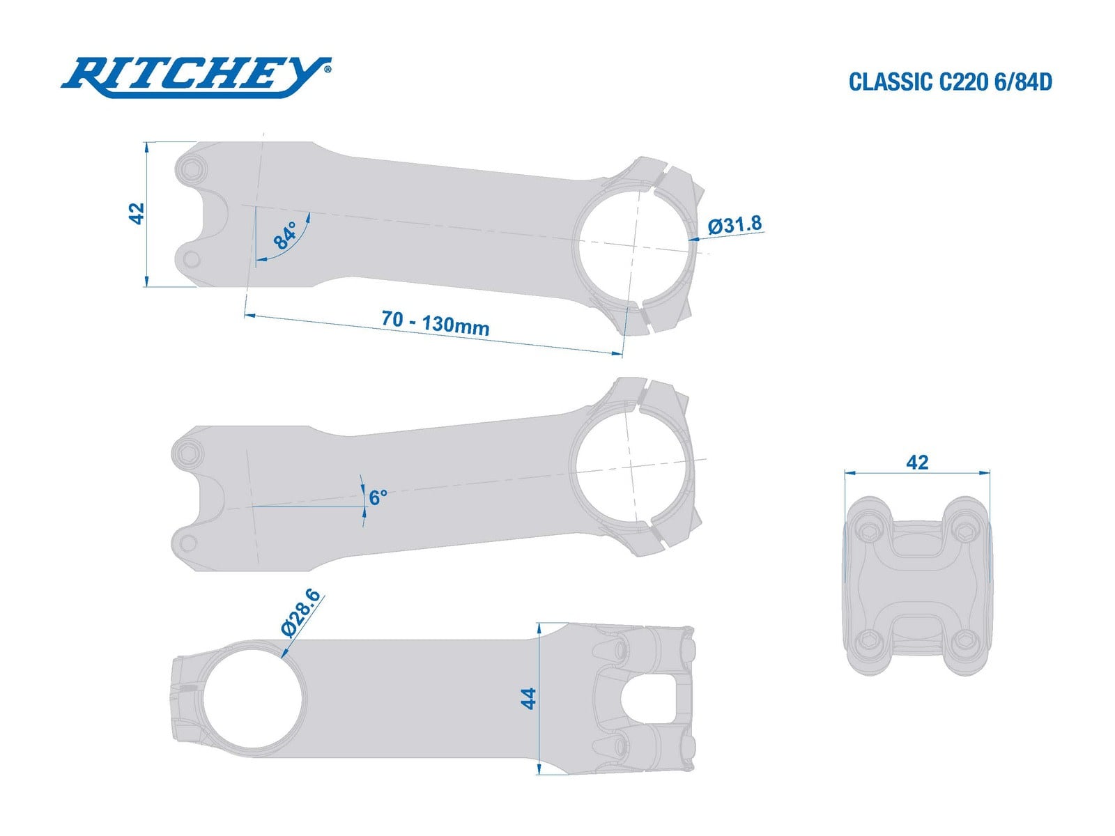 Ritchey C220 Classic Stem 1-1/8