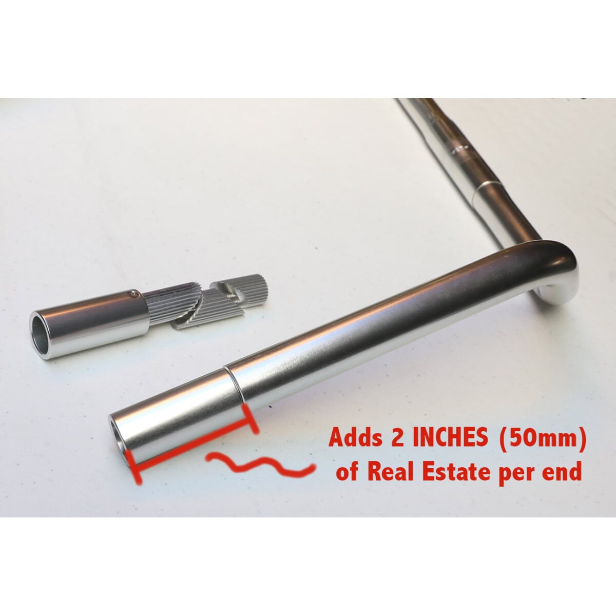 Image of Soma Handlebar Extender V1 50mm Black (Pair)