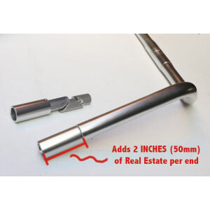 Image of Soma Handlebar Extender V1 50mm Black (Pair)