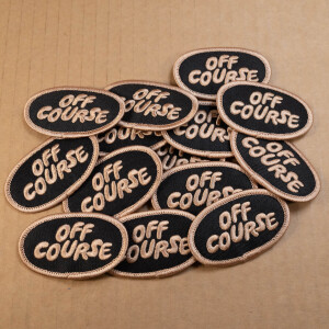 Image of Off Course Bike Shop Embroided Sew-on Patch