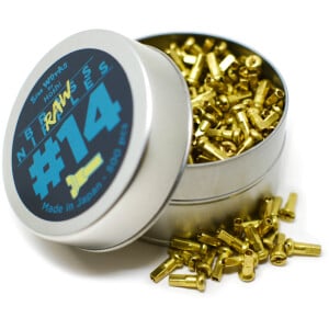 Image of SimWorks Hoshi Raw Brass Nipple 14g - 72 Pack