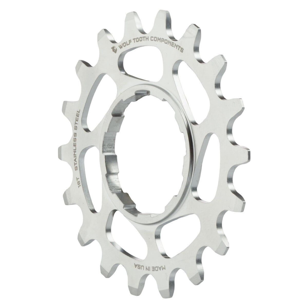 Image of Wolf Tooth Singlespeed Cog Stainless Steel Silver