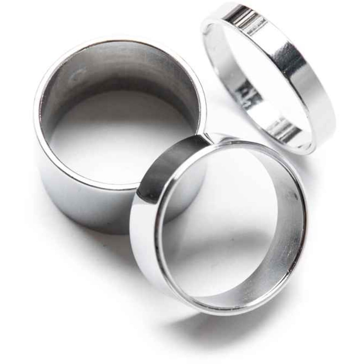 Image of Nitto Cr-Mo Thinwall 1 1/8 Headset Spacer Kit (2x5, 2x10, 1x20mm)