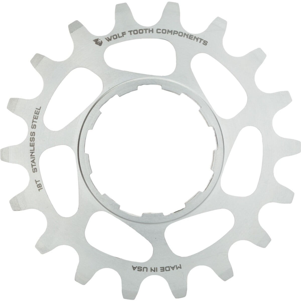 Image of Wolf Tooth Singlespeed Cog Stainless Steel Silver