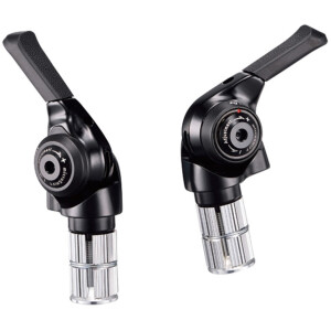 Image of microSHIFT BS-M10 Mountain Double/Triple 10-Speed Bar End Shifter Set Shimano