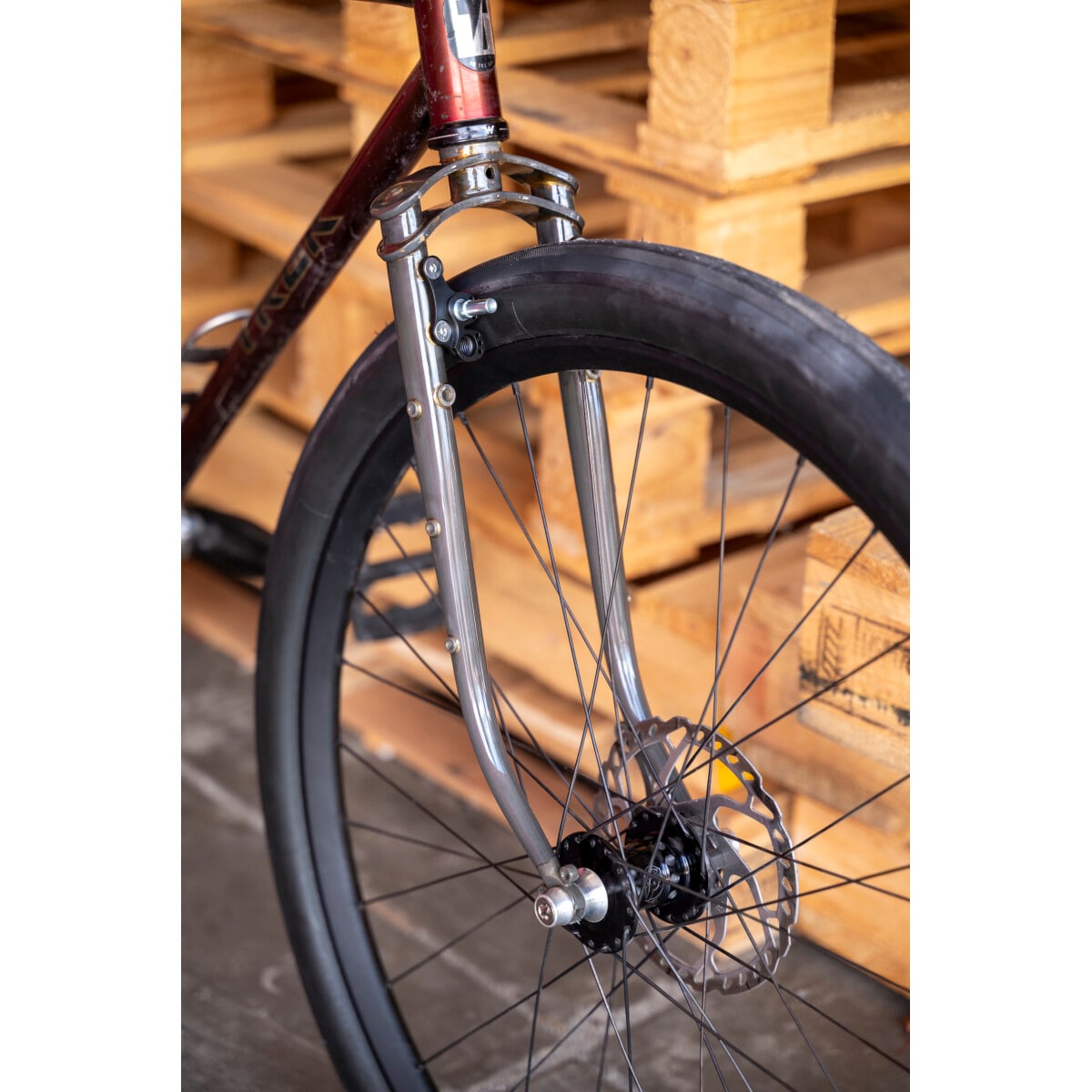 Image of Mone Bikes Hachita Fork Raw Clear Coat