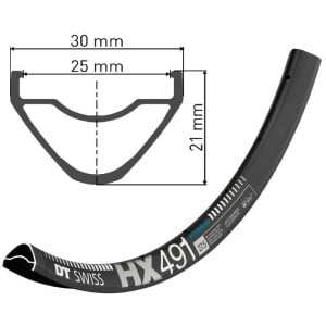 Image of DT Swiss HX491 Rim 27.5" (25 wide) 32h