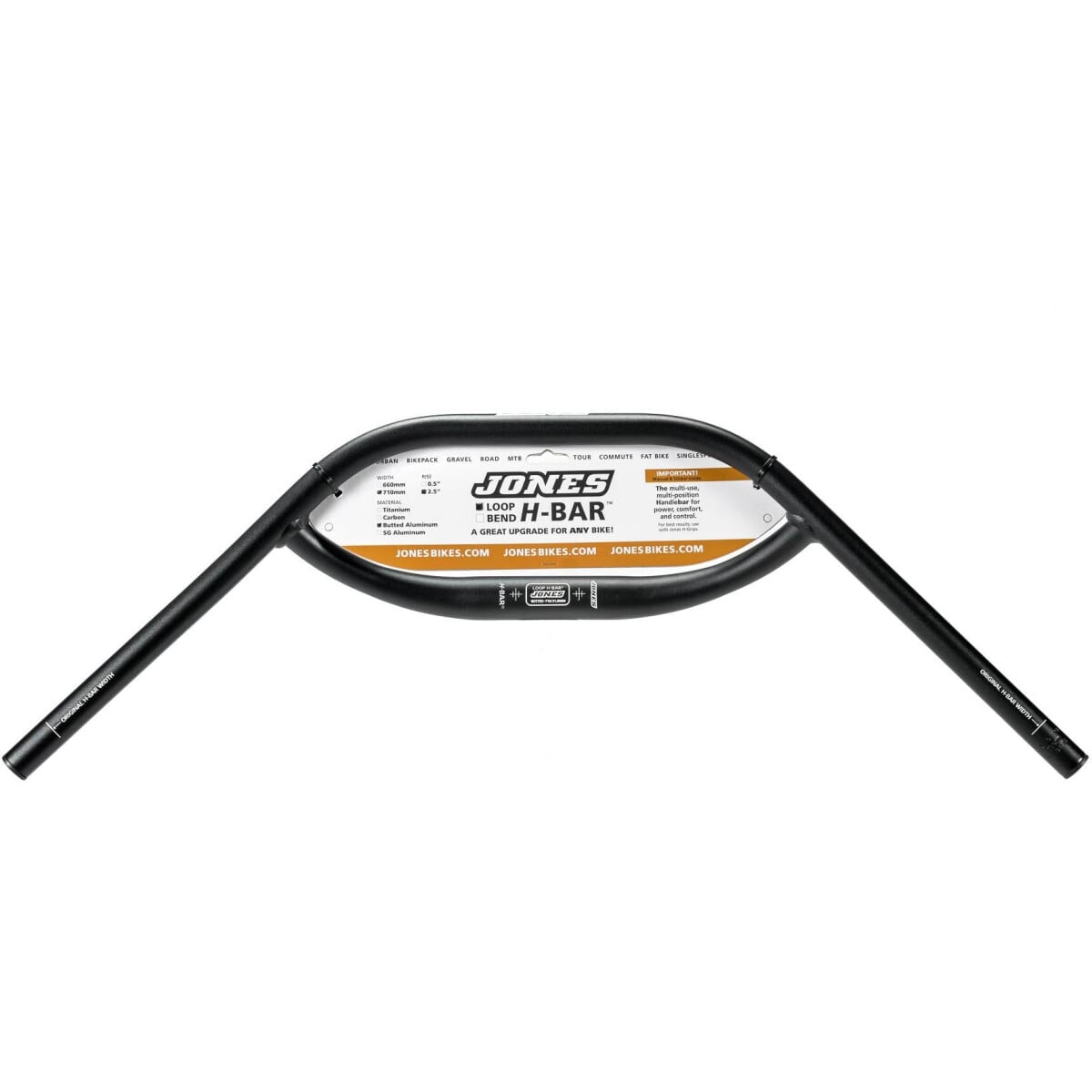 Image of Jones H-Bar Loop 2.5" Butted Aluminium 710mm