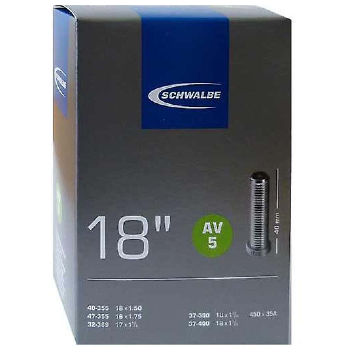 Image of Schwalbe Tube AV5 18" x 1.25"-1.9"