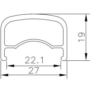Image of Velo Orange Voyager Rim Disc Silver 32H