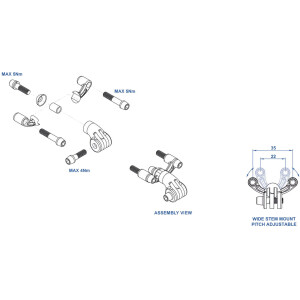 Image of Ritchey Universal Face Plate Wide Version/22-35mm/For Supernova Mount