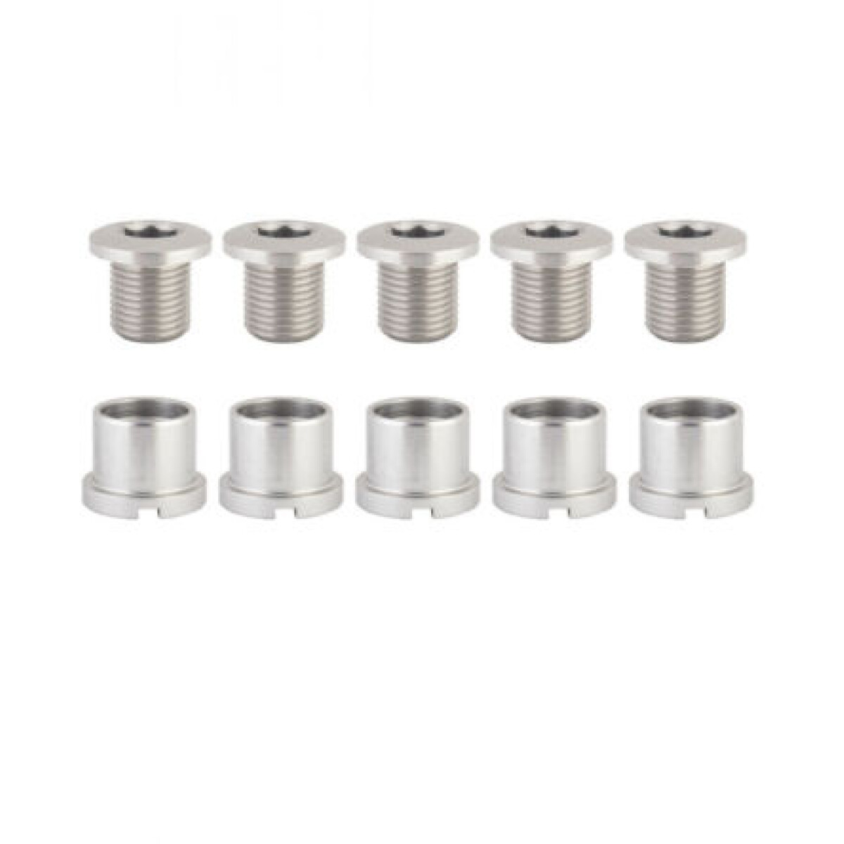 dt0lny5pcmebzjltxxnl-1.jpg Image of Chainring Bolts for Double - Steel M8x8.5mm Silver