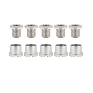 Image of Chainring Bolts for Double - Steel M8x8.5mm Silver
