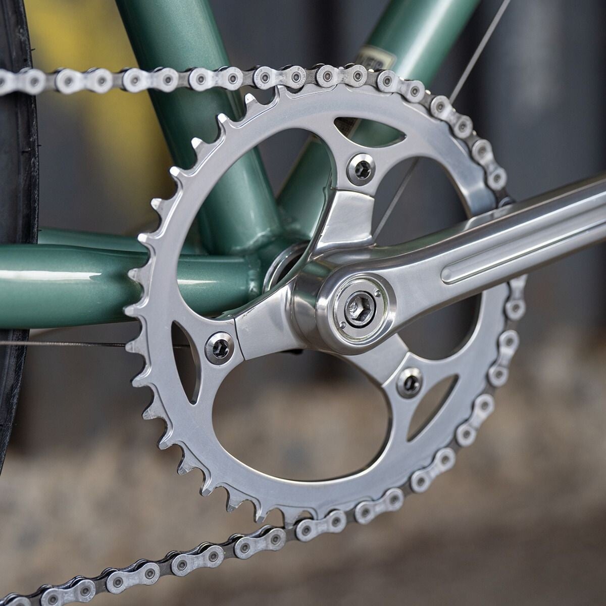 Image of Blue Lug YMC 3 Bolt Crank Set